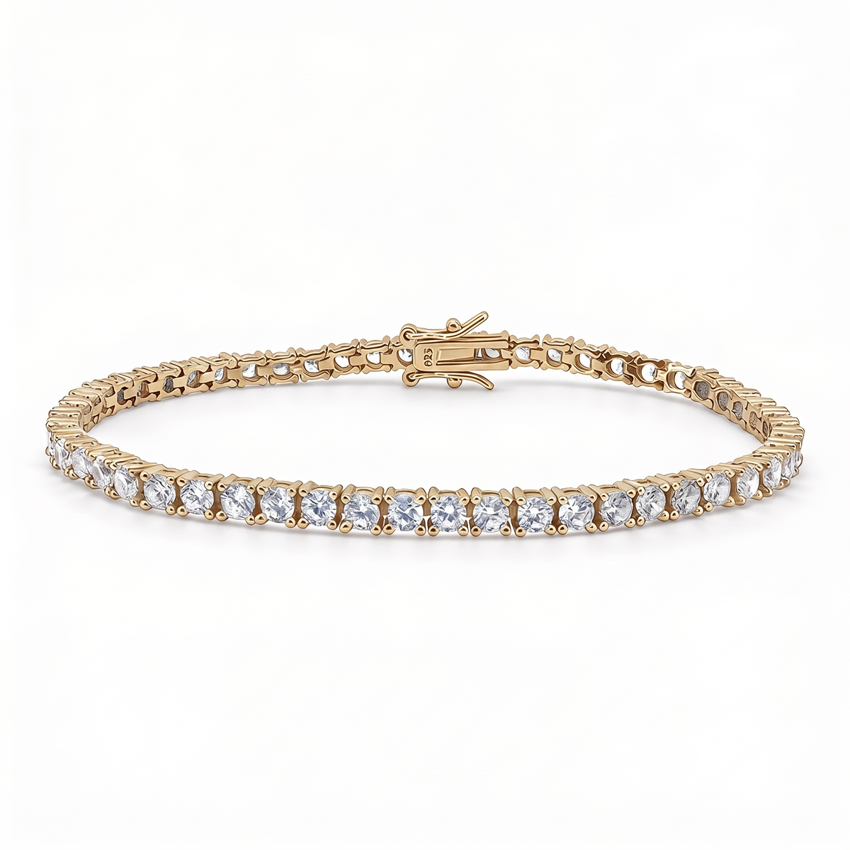 Classic Tennis Bracelet - Gold Plated
