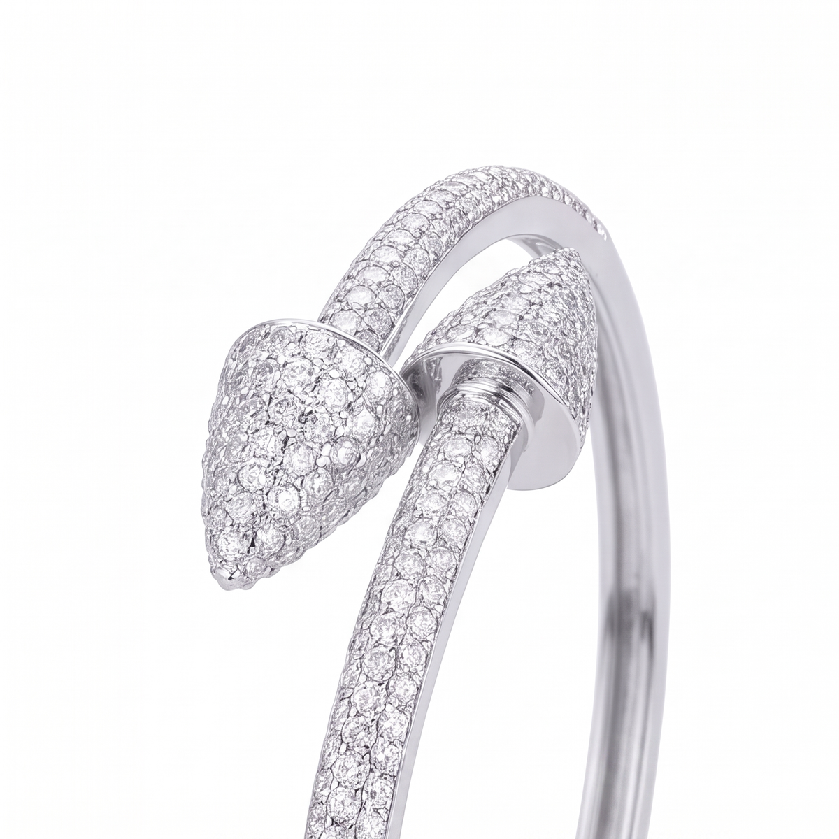 Geometric Taper Bangle Bracelet