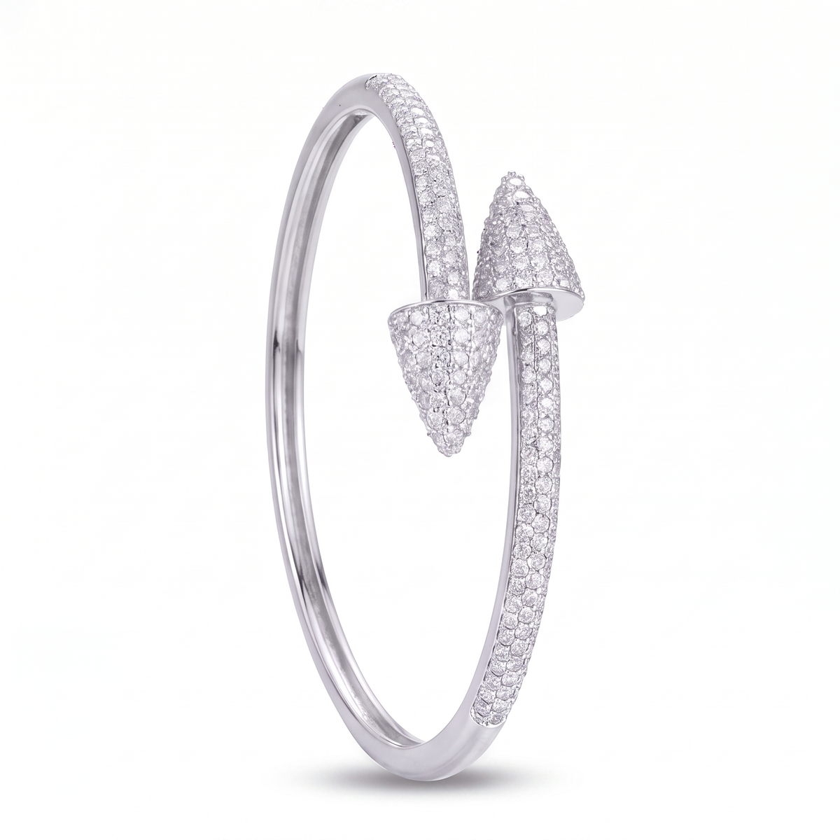 Geometric Taper Bangle Bracelet