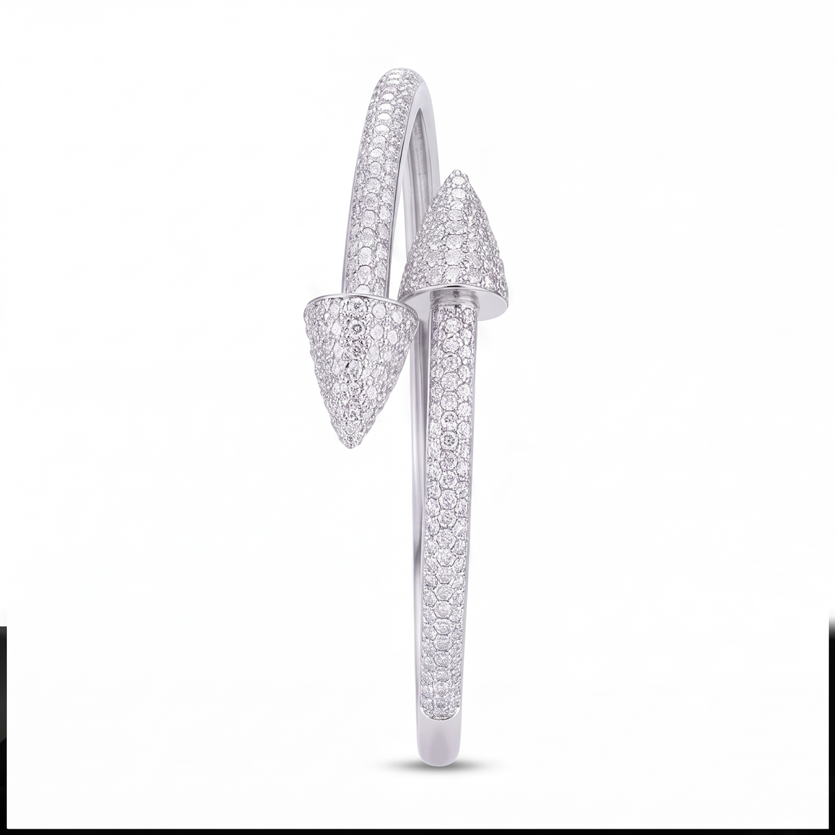 Geometric Taper Bangle Bracelet