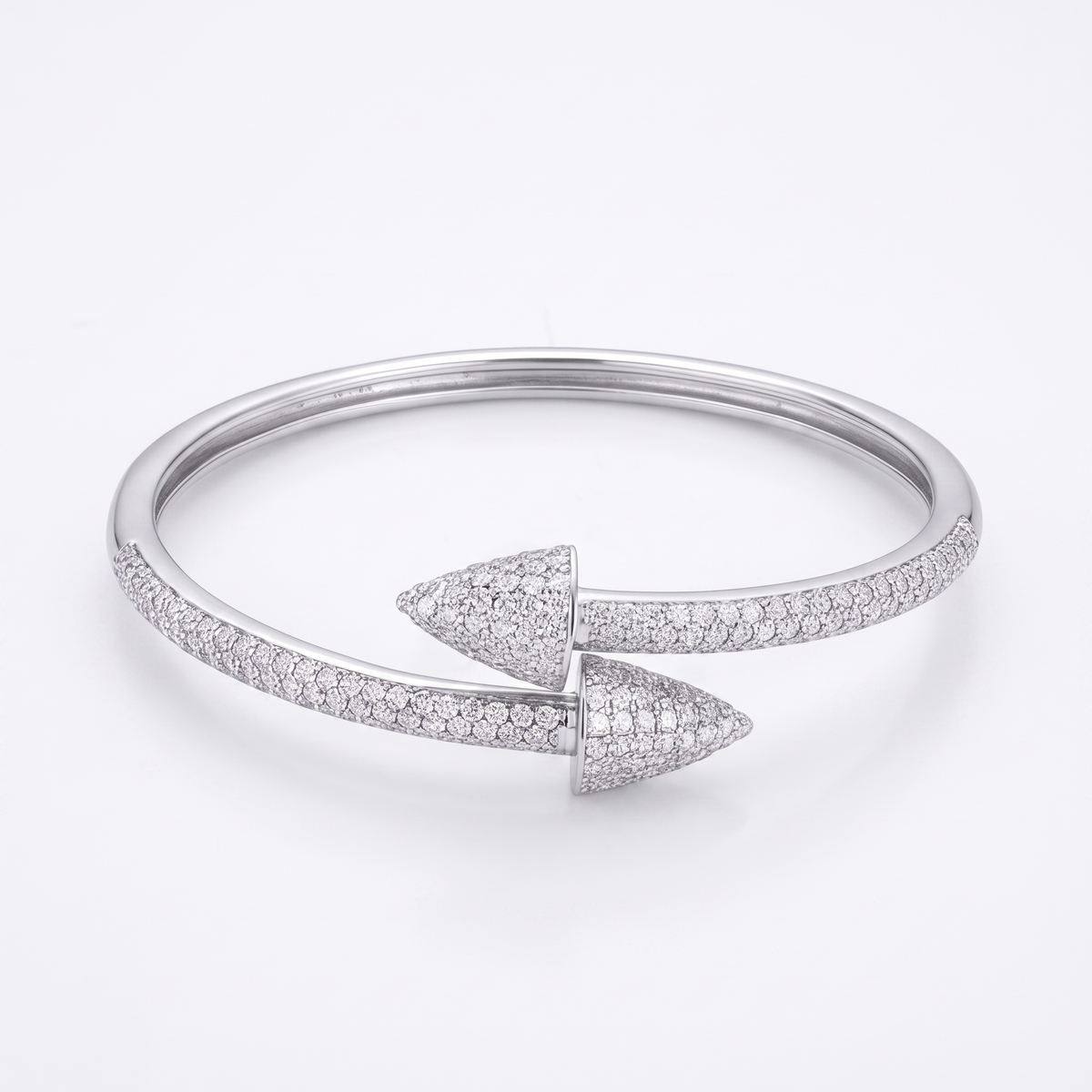 Geometric Taper Bangle Bracelet
