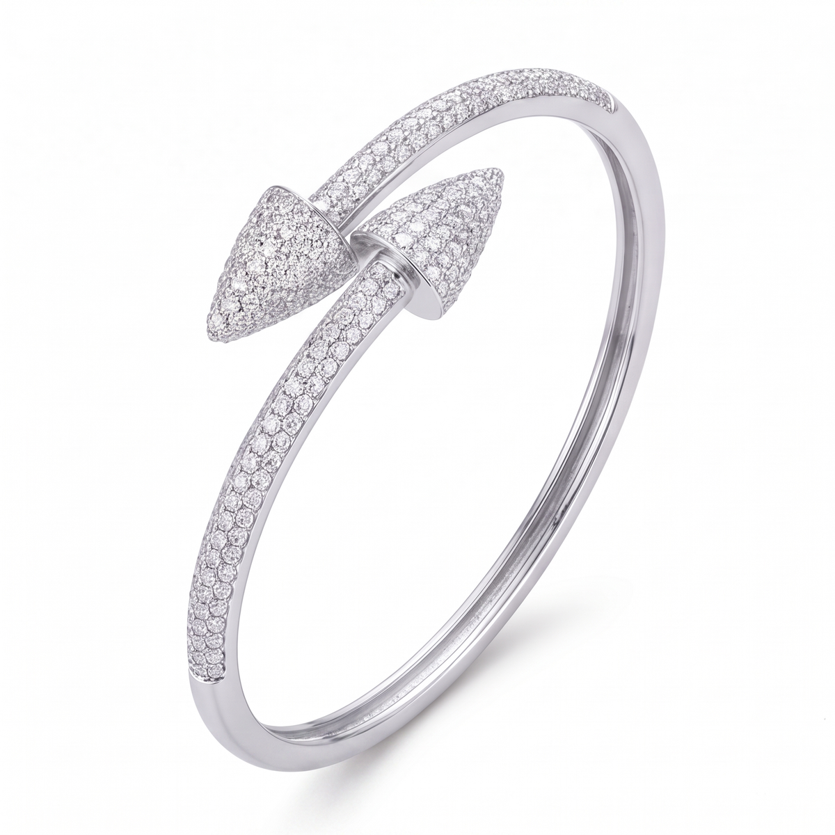 Geometric Taper Bangle Bracelet