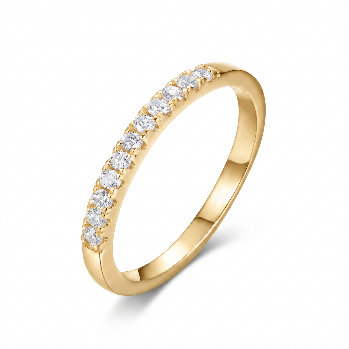 Half Eternity Ring - Gold Plated