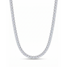 Classic Tennis Necklace - White Gold Plated